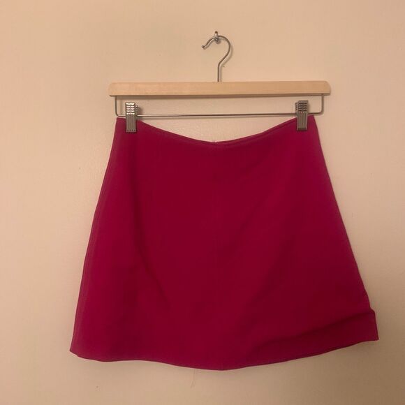 ZARA MINI SKIRT PINK XS - Picture 3 of 3